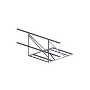 TRYLON 12' Non-penetrating roof ballast frame with three 2-3/8" x 6' antenna mounting pipes.