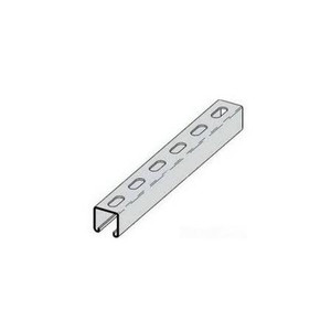 COOPER B-LINE 120" x 1-5/8" x 1" 12-gauge steel stut with 9/16" x 1-1/8" slots.