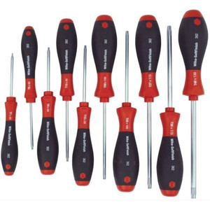 WIHA Security Torx SoftFinish Cushion Grip 10 Piece Screwdriver Set T7s - T40s