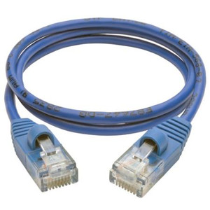 Cat5e 350MHz Slim UTP Patch Cable RJ45 M/M Blue 6'
