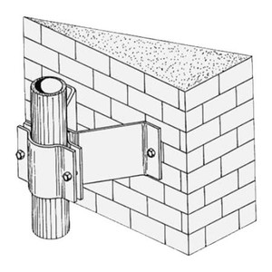 COMPROD Clamps Pipe 90Deg to Flat Surface, Pipe O.D. (1.5-3.5" )