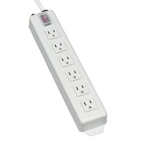 6' Power It! 6-Outlet Power Strip, Switch Cover