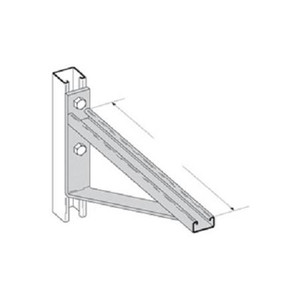 COOPER B-LINE 12" Cable ladder support bracket with zinc finish. Supports up to 1580 pounds.