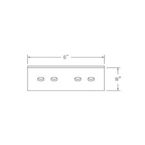 HARGER Splice Plate Kit - 2" x 1/4". Includes splice plate, hex cap screws, flat washer lock washer, and hex nut.