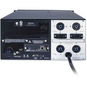APC Smart-UPS 5000VA 208V Rackmount/ Tower. Includes software CD, Rack mount support rails, signalling RS-232 cable, User Manual , Web/SNMP Management Card.