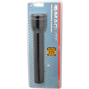 MAGLITE Aluminum Handheld Flashlight. 16,200 Candle Power, Black, 2 D Batteries Included