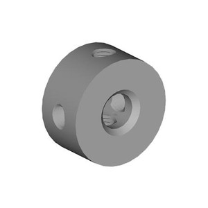 MICROFLECT nylon cross for supporting interior waveguide runs. Tapped through for ease of leveling waveguide clamps on 3/8" threaded rod. Package of 5.
