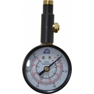 MSC INDUSTRIAL DIRECT Dial Tire Pressure Gauge 0 to 100 psi Pressure