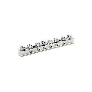 PANDUIT Universal Ground Bar, Material: Copper, 4 AWG, 6 Ports, Color: Silver