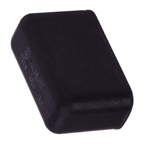 COOPER B-LINE PVC end cap, 3/8" X 1-1/2" Stringers, Black