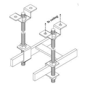 TRIPP LITE Ceiling Support Kit for 12 or 18 Inch Cable runway Straight and 90 Degree .