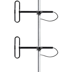 TELEWAVE 216-252 MHz exposed dipole array. Adjustable pattern, 3dB omni/ 6dB offset, 500 watt. Includes harness w/ N male term. Mast not included.