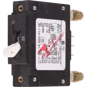 NEWMAR 25 amp circuit breaker with OPEN circuit alarm contacts for the DST-20A (66412) panel and PFM-200 (17797). .