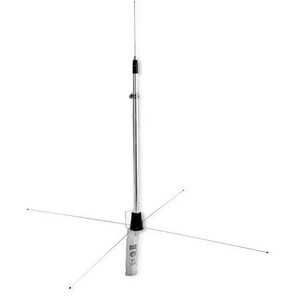 LARSEN 136-230 MHz omnidirectional base station antenna. 3.6dB, 200 watt. Direct UHF female termination. Includes mounting hardware.