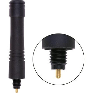 LAIRD 450-470 MHz 2.5" portable antenna. Injection molded. For GE, MPD & TPX. M7 X 1.0 connector. .
