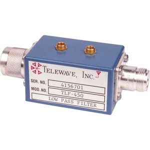 TELEWAVE 406-512 Mhz harmonic low pass filter. 200 watts. Rejects harmonic radiation. Used with isolator. *Factory Tune