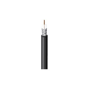 BELDEN RG58/U plenum rated cable. 20ga. soild center conductor. FEP dielectric. 95% tinned copper braid. Black FEP jacket. 1000' reel +/- 10%.