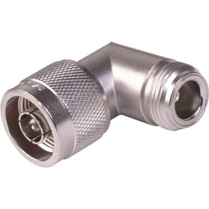AMPHENOL UG-27A N female to N male angle adapter with mitred body. .