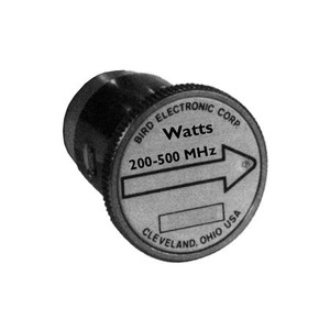 BIRD series 4410 plug-in element. 144-520 MHz, full scale power ranges of 1/3/10/30/100/300/1000 watts. .