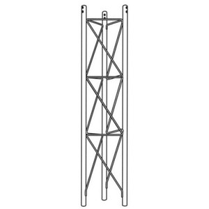 ROHN 55G short base section to be used as an embedded section in a concrete foundation. Hot dip galvanized with double bolted joints. Bolts included.