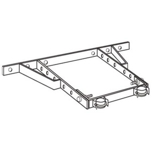 ROHN adjustable house bracket for 25G towers. Spacing adjustable from 0-15-in Hot dip galvanized steel construction. Mounting bolts not included.
