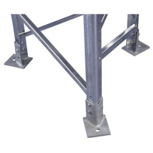 TRYLON Base foot weldment for #13 Titan self-supporting tower sections. Base foot weldments are secured with two kits of rock bolts not included. 3 pack