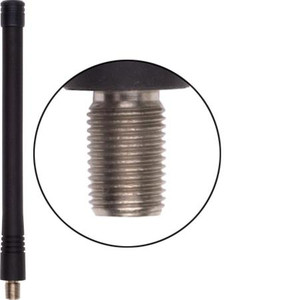 LAIRD 150-162 MHz 6" portable antenna. Injection molded with 5/16-32 x 1/2 connector for Motorola HT200, MT500 and Uniden APH, APL, APU.