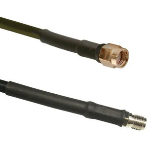 WIRELESS Solutions 2' TWS-195 Antenna extension cable with SMA Jack (Female) to RP SMA Plug (Male) Includes heat shrink.