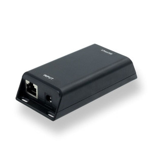 DC Powered Passive Gigabit PoE Inline Mode B Injector that Converts 12-60V Volts to 24 Volt Passive PoE