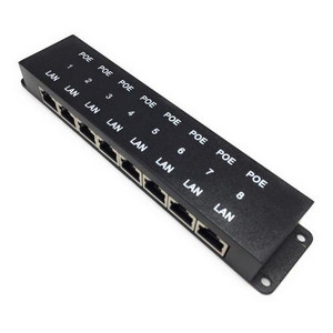 8 Port 10/100, Mode B PoE Injector Without Power Supply