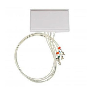 SKU 611750 | TERRAWAVE 2.4/5/6 GHz 4-Lead 6 dBi MIMO Patch Antenna with 36" Cables and N-Male Connectors. Includes 10" Strong Arm Mount (SAM)