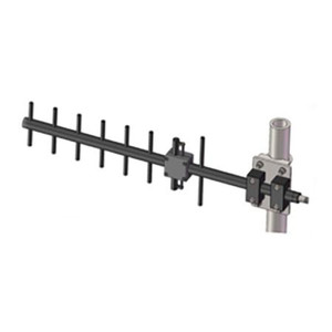 SKU 615054 | Ventev Yagi Antenna, 806-960MHz 8-ele, 10dBi, 30"L, 175mph Wind Survival Aluminum Welded, Black Anodized, IP65 Stainless Brkt w/ Tilt Adj, DC Grounded