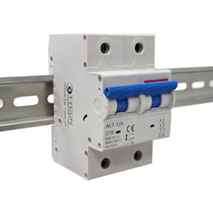Tycon Power Systems TPDIN-CB-100A-2P 5000VDC 100A Circuit Breaker 2 Pole DIN Mount