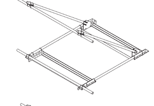 Sabre ARMUR 9 ft Rooftop Ballast Mount Kit - No Antenna Pipes. Manufacturer brochure illustration.