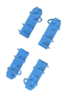 Sabre ARMUR RRU Side Gusset Kit - 2-7/8 in. Side / 2-3/8 in. Diagonal Pipe. Manufacturer brochure illustration; selected configuration may vary.