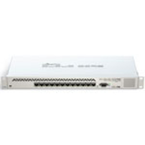 Cloud Core Router 1016-12G with Tilera Tile-Gx16 CPU (16-cores, 1.2GHz per core), 2GB RAM, 12x Gigabit LAN, RouterOS L6, 1U rackmount case, PSU, LCD panel. Sale price while supplies last