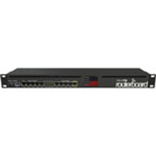 RouterBOARD 2011UiAS-RM with Atheros 74K MIPS CPU, 128MB RAM, 1x SFP port, 5x LAN, 5x Gigabit LAN ports, RouterOS L5, 1U rackmount case, PSU, LCD panel. Sale price while supplies last