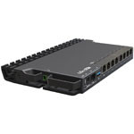 RouterBOARD 5009UG+S+ with Marvell Armada ARMv8 CPU, 1GB RAM, 1GB NAND storage, 1x 2.5GLAN, 7x 1GLAN, 1x SFP+ port, RouterOS L5, metal desktop case, PSU