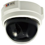 1MP Indoor Dome Camera, H.264/MJPEG, CMOS, PoE Only, f2.8mm/F2.0 Lens, 30fps at 1280x720, Basic WDR