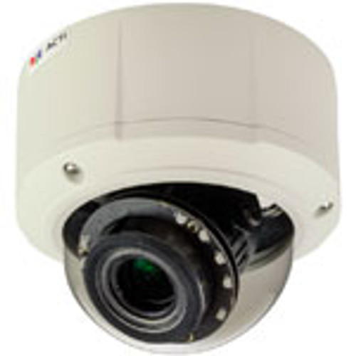 5MP Outdoor Zoom Dome Camera with D/N, Adaptive IR, Basic WDR, 4.3x Zoom OLens, f3.1-13.3mm/F1.4-4.0, P-Iris, H.264, 1080p/30fps, DNR, Audio, MicroSDHC/MicroSDXC, PoE, IP67, IK10, DI/DO
