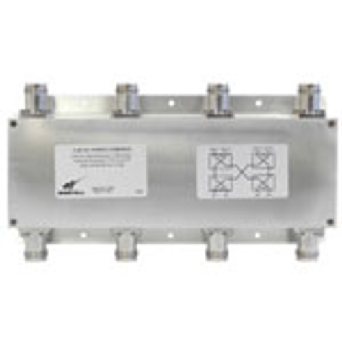 ClearLink-HC6/4X4/617-2.7K/-161/4310f, Hybrid Combiner, -161 PIM, 100W, 4.3-10/F, 617-2700MHz, SOI