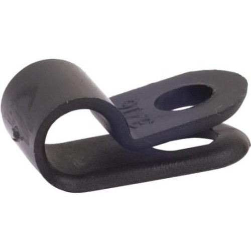 HAINES PRODUCTS 3/16" nylon cable clamp used tosecure wire in automotive and electrical applications. Screw mounting. Black.