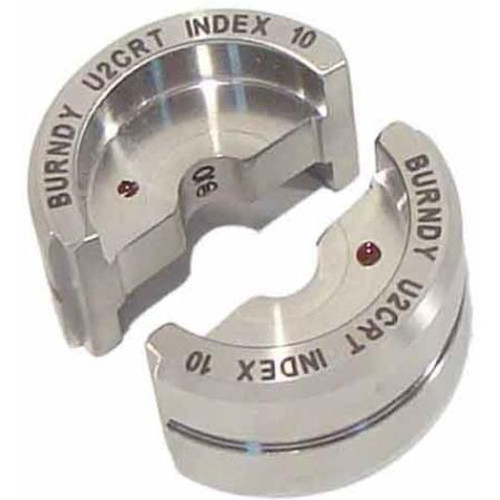 BURNDY color code Brown die for use with the Y750 hydraulic crimp tool. Die Index 10. .