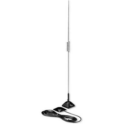 LARSEN 144-148 (2 meters) 2.5 dB gain & 442-450 (70 cm) 4.5 dB gain glass mount antenna. Max. 100 watts. 32.75" long. UHF con. 14' RG58U Dual Shield cable.