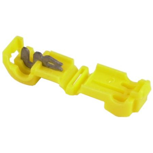HAINES PRODUCTS T-Tap disconnect for wire sizes 12-10. .250 tab mates with male quick slide connector. Yellow. .