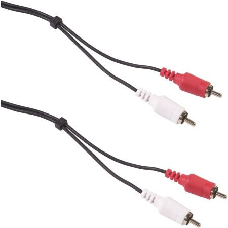 TESSCO RCA Patch Cords. Nickel plated. Economy patch cable for auto sound hook-up. 12 ft. cord for connections close to car stereo and radio.