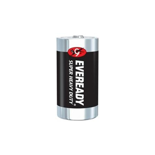 Super HD Dry Cell C Size Super Heavy Duty batteries. 1.5V, 3,800 mAh. Pack of 12. .