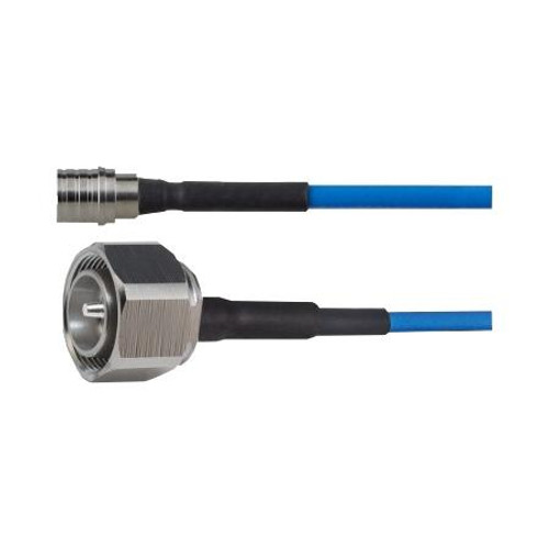 VENTEV BY RF INDUSTRIES 25 ft TFT-402-LF low-PIM coaxial cable assembly with QMA Male Straight to 4.3-10 Male Straight.