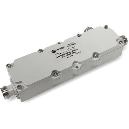 MICROLAB 575-2700 MHz 13dB directional coupler with 4.3/10 Female connectors. VSWR, all ports: 1.25:1 max. 300 Watts of average power.