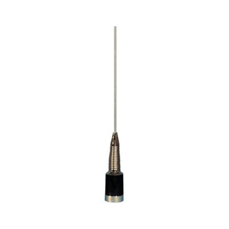 COMPROD 40-47MHz Low Band Mobile Antenna 200 W. Chrome, Spring loaded .